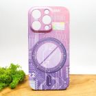 Люмінесцентний чохол Berlia case with MagSafe для iPhone 14 Pro Pink(зас.тов.)