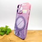 Люмінесцентний чохол Berlia case with MagSafe для iPhone 14 Pro Pink(зас.тов.)