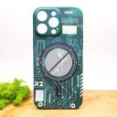 Люмінесцентний чохол Berlia case with MagSafe для iPhone 14 Pro Max Green(зас.тов.)