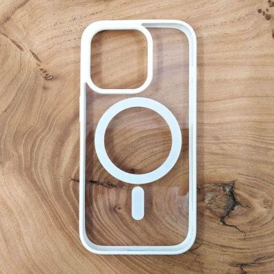 Чохол HOCO Smoke case with MagSafe для iPhone 15 Pro Max White(зас.тов.)