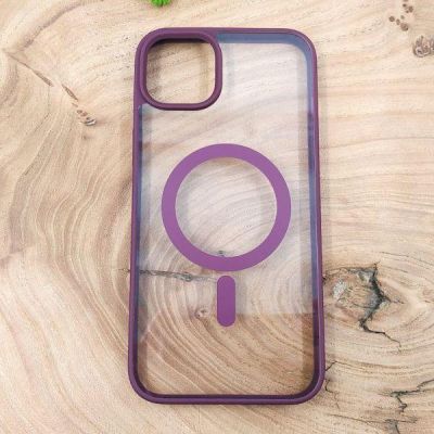Чохол HOCO Smoke case with MagSafe для iPhone 15 Plus Marsala(зас.тов.)