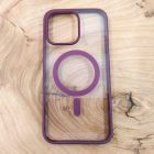 Чохол HOCO Smoke case with MagSafe для iPhone 15 Pro Max Marsala(зас.тов.)