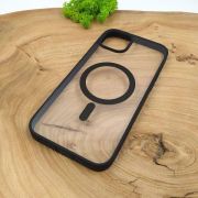 Чохол HOCO Smoke case with MagSafe для iPhone 15 Plus Black(зас.тов.)