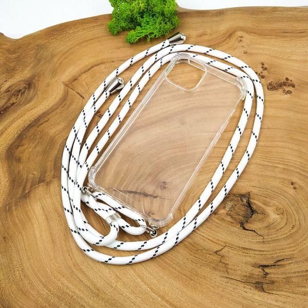 Протиударний чохол зі шнурком HOCO Crossbody case iPhone 15 White(зас.тов.)