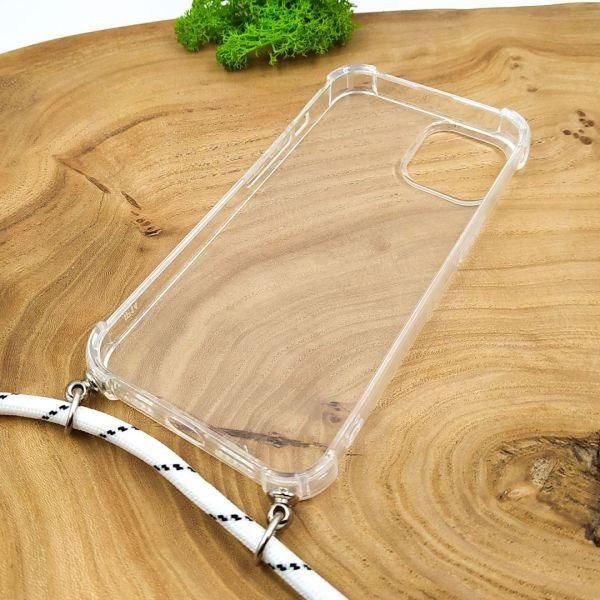 Протиударний чохол зі шнурком HOCO Crossbody case iPhone 15 White(зас.тов.)