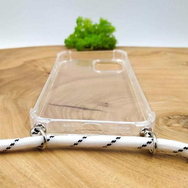 Протиударний чохол зі шнурком HOCO Crossbody case iPhone 15 White(зас.тов.)