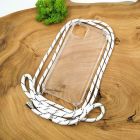 Протиударний чохол зі шнурком HOCO Crossbody case iPhone 15 Plus White(зас.тов.)