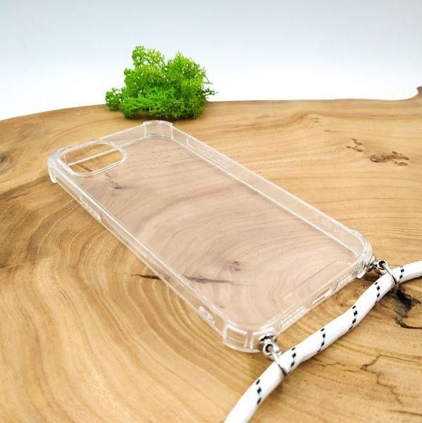 Протиударний чохол зі шнурком HOCO Crossbody case iPhone 15 Plus White(зас.тов.)