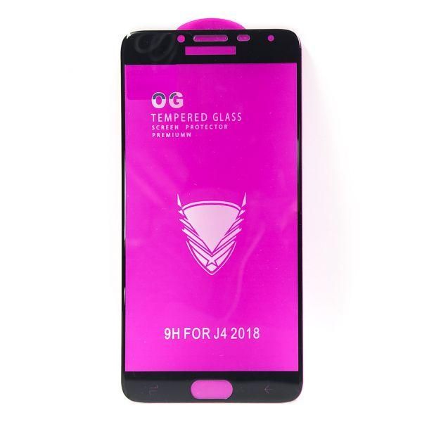 Захисне скло Full Glue Glass Samsung J4 Black(зас.тов.)