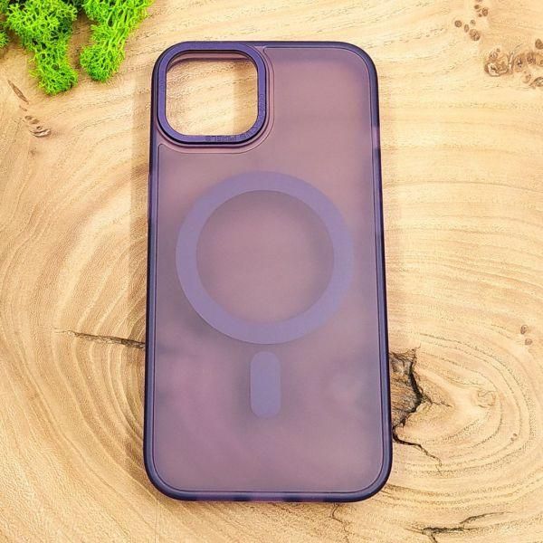 Чохол Baseus Smoke case Matte with MagSafe для iPhone 15 Purple(зас.тов.)