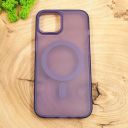 Чохол Baseus Smoke case Matte with MagSafe для iPhone 15 Plus Purple(зас.тов.)