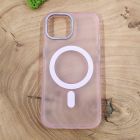 Чохол Baseus Smoke case Matte with MagSafe для iPhone 15 Pink
