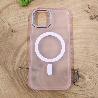 Чохол Baseus Smoke case Matte with MagSafe для iPhone 15 Plus Pink