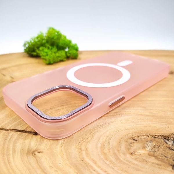 Чохол Baseus Smoke case Matte with MagSafe для iPhone 15 Plus Pink