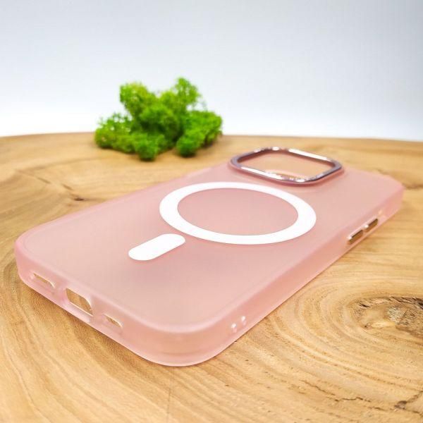 Чохол Baseus Smoke case Matte with MagSafe для iPhone 15 Pro Max Pink