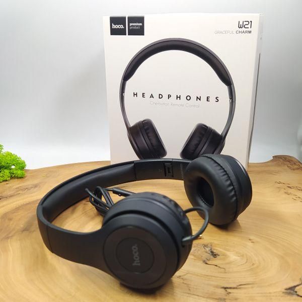 Навушники Hoco W21 Black (Чорний)