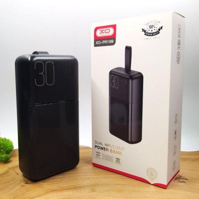 Повербанк 30000mAh XO-PR199 Black