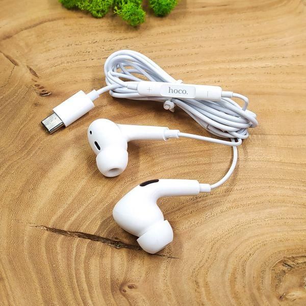 Вакуумні навушники Hoco M1 Pro vak Type-C White