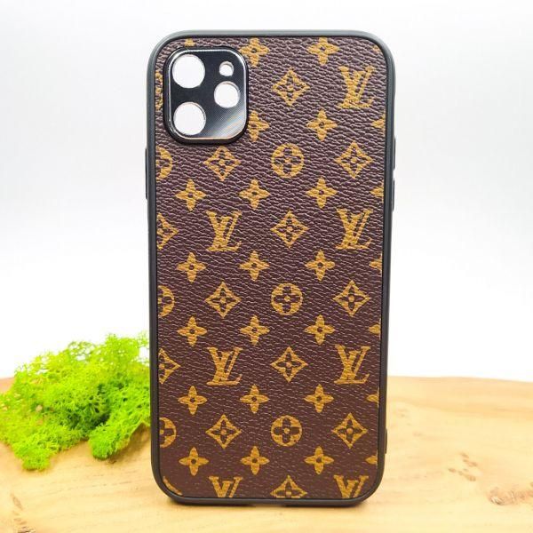 Шкіряний чохол Louis Vuitton leather case для iPhone 11 Brown