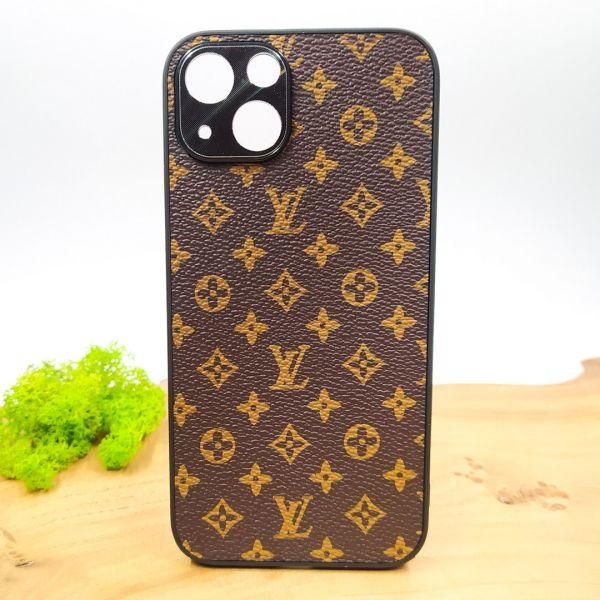 Шкіряний чохол Louis Vuitton leather case для iPhone 13 Brown