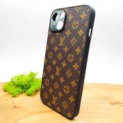 Шкіряний чохол Louis Vuitton leather case для iPhone 15 Brown(зас.тов.)