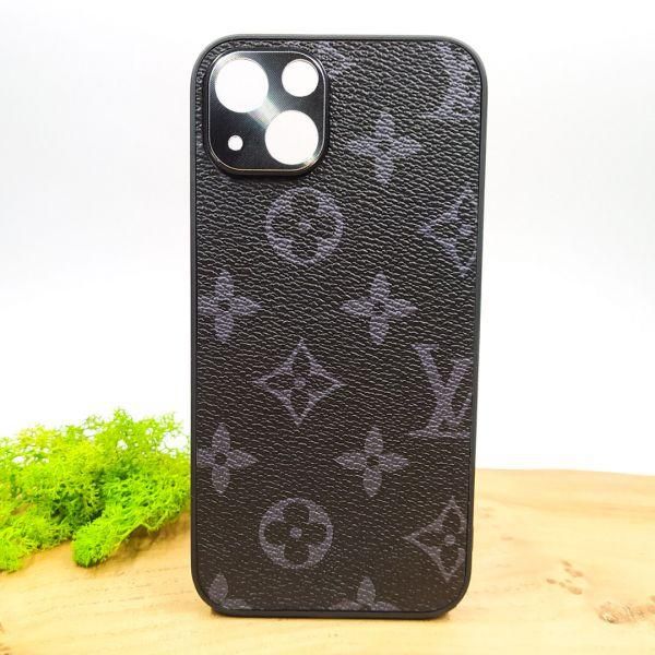 Шкіряний чохол Louis Vuitton leather case для iPhone 13 Black