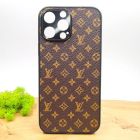 Шкіряний чохол Louis Vuitton leather case для iPhone 15 Pro Max Brown
