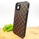 Шкіряний чохол Louis Vuitton leather case для iPhone 15 Plus Brown(зас.тов.)