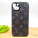 Шкіряний чохол Louis Vuitton leather case для iPhone 15 Plus Black(зас.тов.)