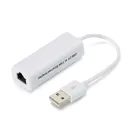 Мережевий адаптер USB 2.0 to RJ45 (LAN Ethernet карта 10/100 Мбіт/с, Білий)
