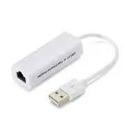 Мережевий адаптер USB 2.0 to RJ45 (LAN Ethernet карта 10/100 Мбіт/с, Білий)