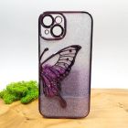 Чохол USAMS Butterfly case для iPhone 15 Dark Purple(зас.тов.)