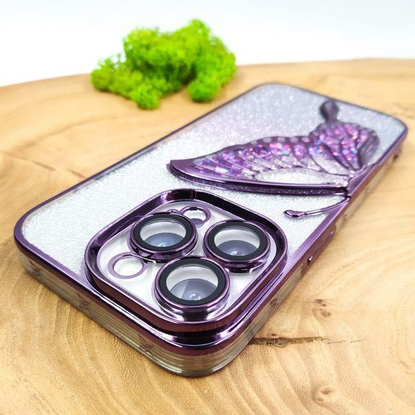 Чохол USAMS Butterfly case для iPhone 14 Pro Dark Purple(зас.тов.)