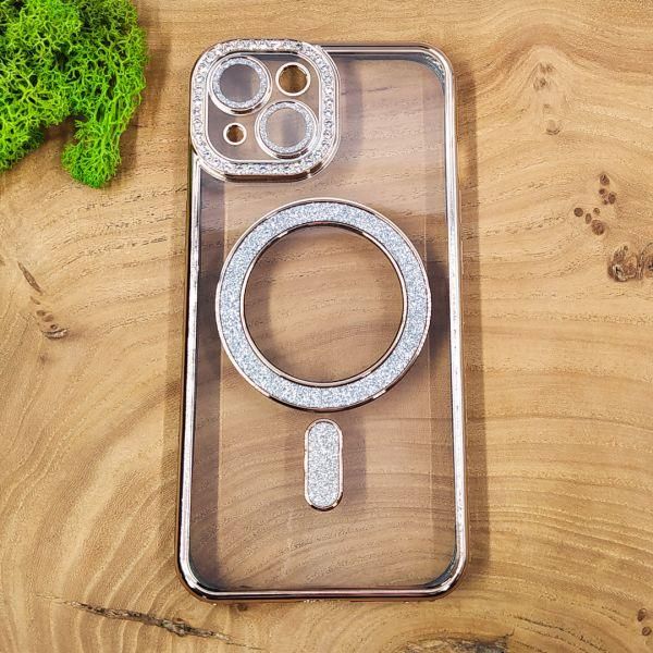 Чохол Hoco Diamond case with MagSafe для iPhone 15 Gold