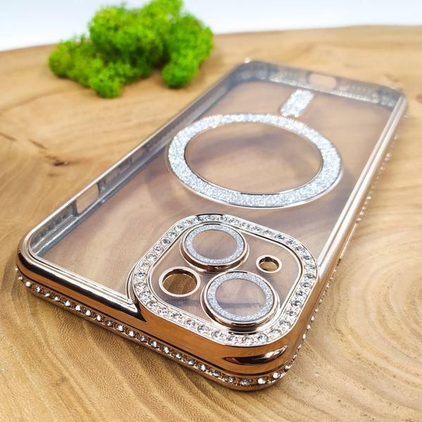 Чохол Hoco Diamond case with MagSafe для iPhone 14 Gold
