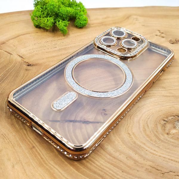 Чохол Hoco Diamond case with MagSafe для iPhone 13 Pro Gold