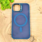 Чохол Baseus Smoke case Magsafe with Metal Stand для iPhone 12/12 Pro Dark Blue