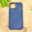 Чохол Baseus Smoke case Magsafe with Metal Stand для iPhone 15 Dark Blue