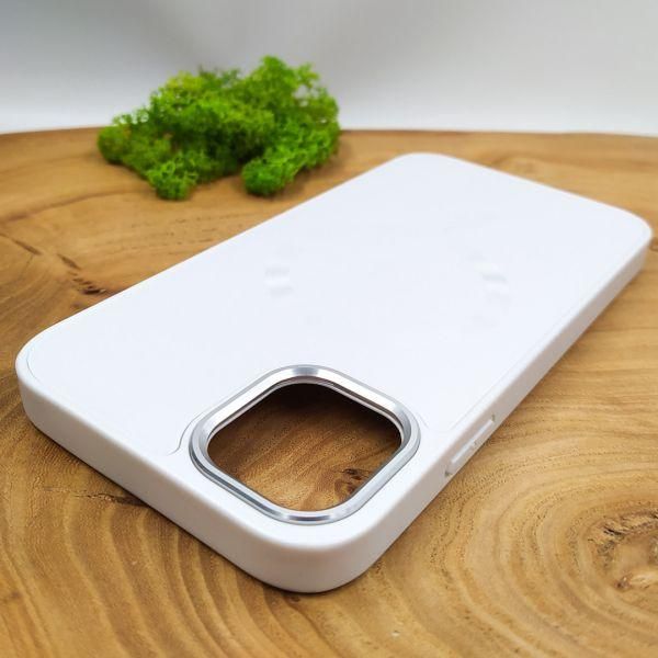 Скляний матовий чохол з MagSafe для iPhone 11 White