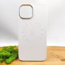 Скляний матовий чохол з MagSafe для iPhone 15 White(зас.тов.)