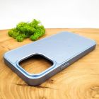 Скляний матовий чохол з MagSafe для iPhone 14 Pro Light Blue
