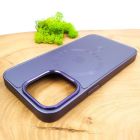 Скляний матовий чохол з MagSafe для iPhone 15 Pro Dark Purple