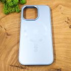Скляний матовий чохол з MagSafe для iPhone 15 Pro Max Light Blue