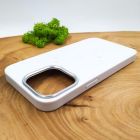 Скляний матовий чохол з MagSafe для iPhone 15 Pro White(зас.тов.)