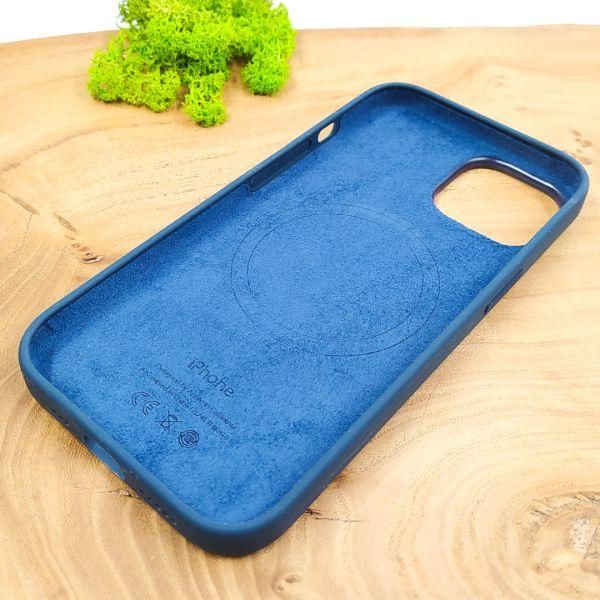 Чохол  Silicone Case with MagSafe для iPhone 15 Storm Blue