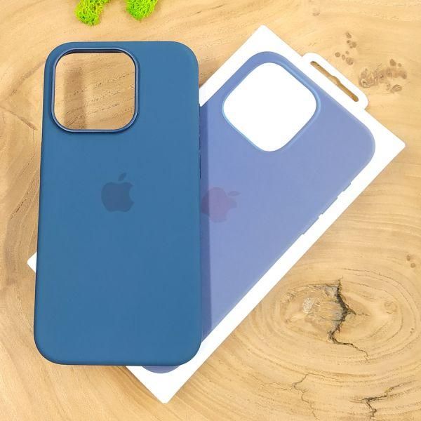 Чохол  Silicone Case with MagSafe для iPhone 15 Pro Max Storm Blue