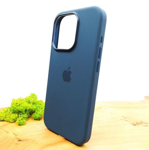 Чохол  Silicone Case with MagSafe для iPhone 15 Pro Max Storm Blue