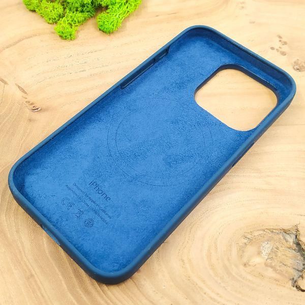 Чохол  Silicone Case with MagSafe для iPhone 15 Pro Max Storm Blue