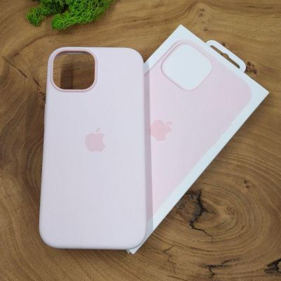Чохол Silicone Case with MagSafe для iPhone 15 Light Pink