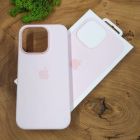 Чохол Silicone with MagSafe для iPhone 15 Pro Light Pink